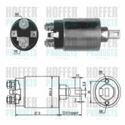 46026 HOFFER elektromagnetický spínač pre żtartér 46026 HOFFER