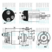 46034 Elektromagnetický spínač, startér HOFFER