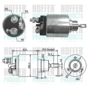 6646035 Elektromagnetický spínač, startér HOFFER