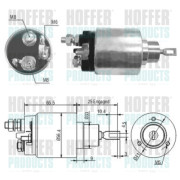 6646037 HOFFER elektromagnetický spínač pre żtartér 6646037 HOFFER