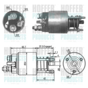 46049 Elektromagnetický spínač, startér HOFFER