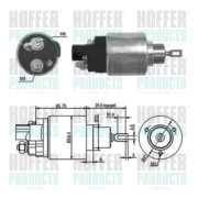 46070 Elektromagnetický spínač, startér HOFFER