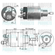 6646072 HOFFER elektromagnetický spínač pre żtartér 6646072 HOFFER