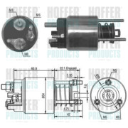 46076 Elektromagnetický spínač, startér HOFFER