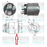 6646085 Elektromagnetický spínač, startér HOFFER