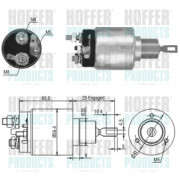 6646103 Elektromagnetický spínač, startér HOFFER