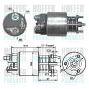 6646110 Elektromagnetický spínač, startér HOFFER