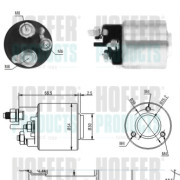 46113 HOFFER elektromagnetický spínač pre żtartér 46113 HOFFER