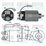 6646114 HOFFER elektromagnetický spínač pre żtartér 6646114 HOFFER