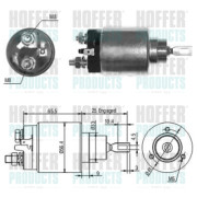46115 Elektromagnetický spínač, startér HOFFER