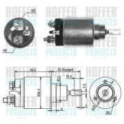 46115 Elektromagnetický spínač, startér HOFFER