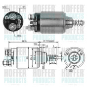 46116 Elektromagnetický spínač, startér HOFFER