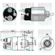 6646118 Elektromagnetický spínač, startér HOFFER