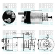 6646135 Elektromagnetický spínač, startér HOFFER