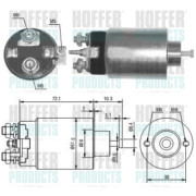 46141 Elektromagnetický spínač, startér HOFFER