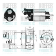 6646149 Elektromagnetický spínač, startér HOFFER