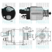 46158 Elektromagnetický spínač, startér HOFFER