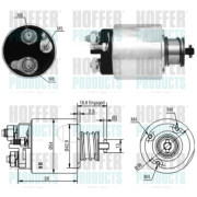 6646176 Elektromagnetický spínač, startér HOFFER