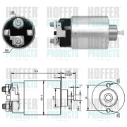 6646178 HOFFER elektromagnetický spínač pre żtartér 6646178 HOFFER