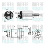 46302 Elektromagnetický spínač, startér HOFFER