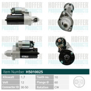 H5010025 Startér HOFFER