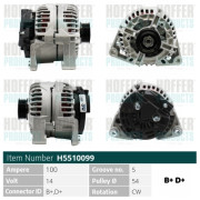H5510099G HOFFER alternátor H5510099G HOFFER