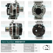 H5510117 HOFFER alternátor H5510117 HOFFER