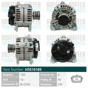 H5510189 HOFFER alternátor H5510189 HOFFER