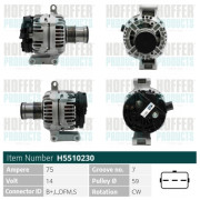 H5510230 HOFFER alternátor H5510230 HOFFER