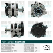 H5510243 HOFFER alternátor H5510243 HOFFER