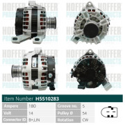 H5510283 HOFFER alternátor H5510283 HOFFER