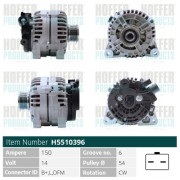 H5510396 HOFFER alternátor H5510396 HOFFER