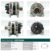 H5510444 HOFFER alternátor H5510444 HOFFER