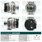 H5510448 HOFFER alternátor H5510448 HOFFER