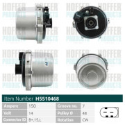 H5510468 HOFFER alternátor H5510468 HOFFER