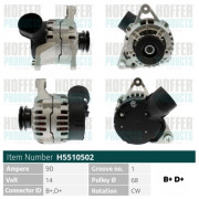 H5510502 HOFFER alternátor H5510502 HOFFER