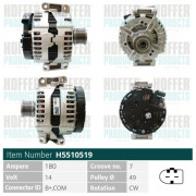 H5510519 HOFFER alternátor H5510519 HOFFER