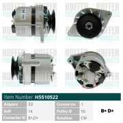 H5510522 HOFFER alternátor H5510522 HOFFER