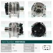 H5510532 HOFFER alternátor H5510532 HOFFER