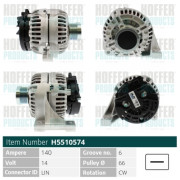H5510574 HOFFER alternátor H5510574 HOFFER