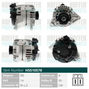 H5510578 HOFFER alternátor H5510578 HOFFER