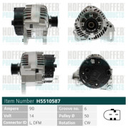 H5510587 HOFFER alternátor H5510587 HOFFER