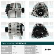 H5510616 HOFFER alternátor H5510616 HOFFER