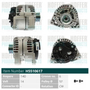 H5510617 HOFFER alternátor H5510617 HOFFER