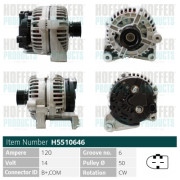 H5510646 HOFFER alternátor H5510646 HOFFER