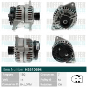 H5510694 HOFFER alternátor H5510694 HOFFER