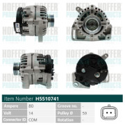 H5510741 HOFFER alternátor H5510741 HOFFER