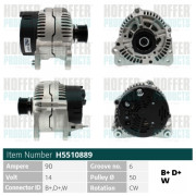 H5510889 HOFFER alternátor H5510889 HOFFER