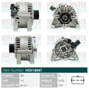 H5514047 HOFFER alternátor H5514047 HOFFER