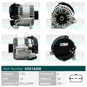 H5514258 HOFFER alternátor H5514258 HOFFER